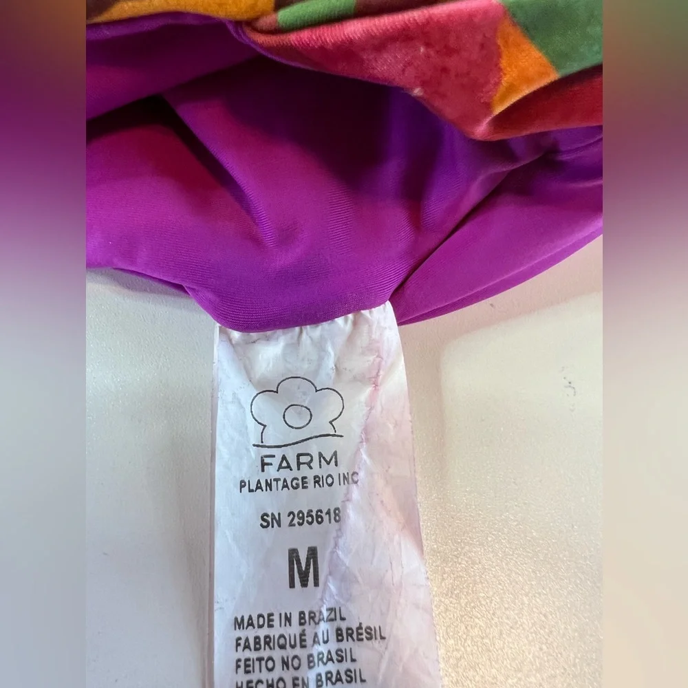 Farm Rio Cow Print Bananas one piece NWOT - Picture 5 of 5